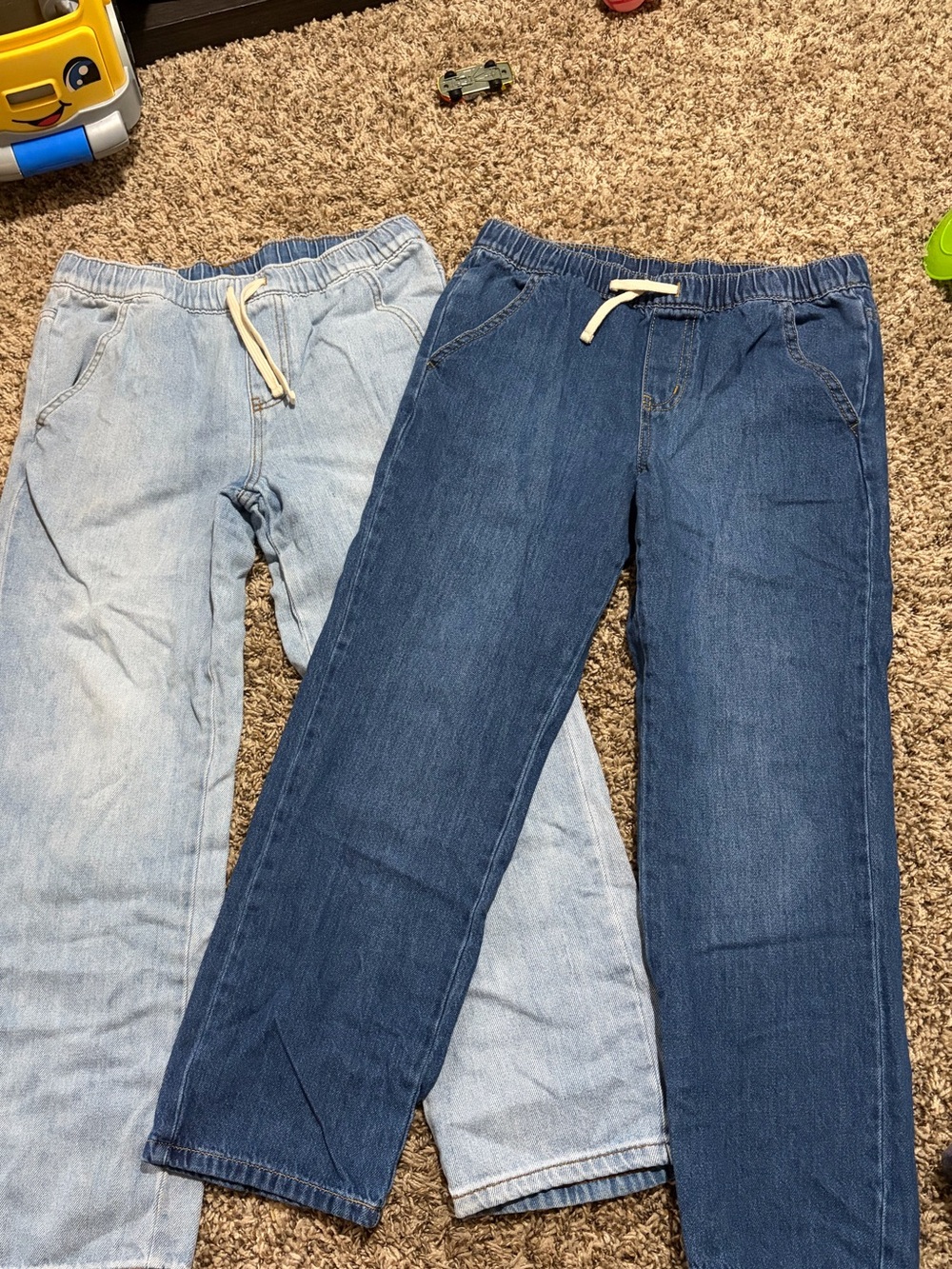 Cat & jack boys pull on jeans size 14 lot of 2